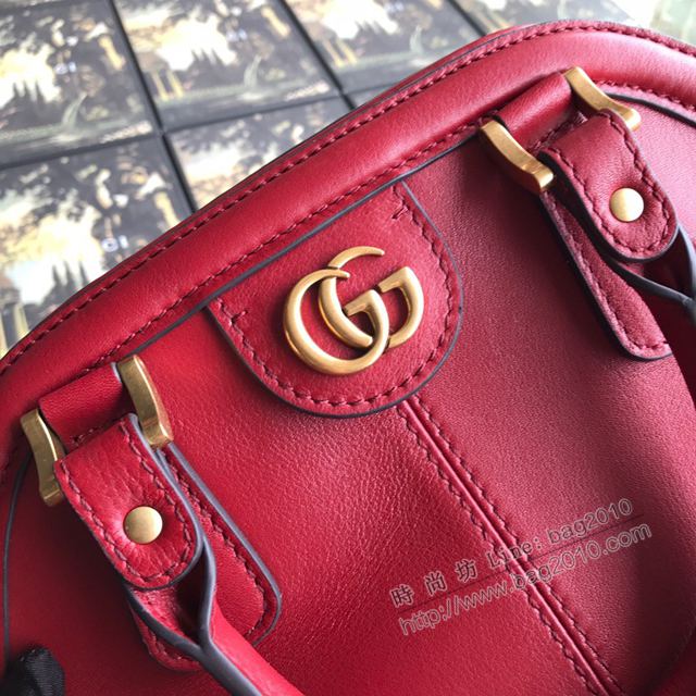 Gucci包 古馳女包 516459紅皮 Gucci新款手提包  gudj1083